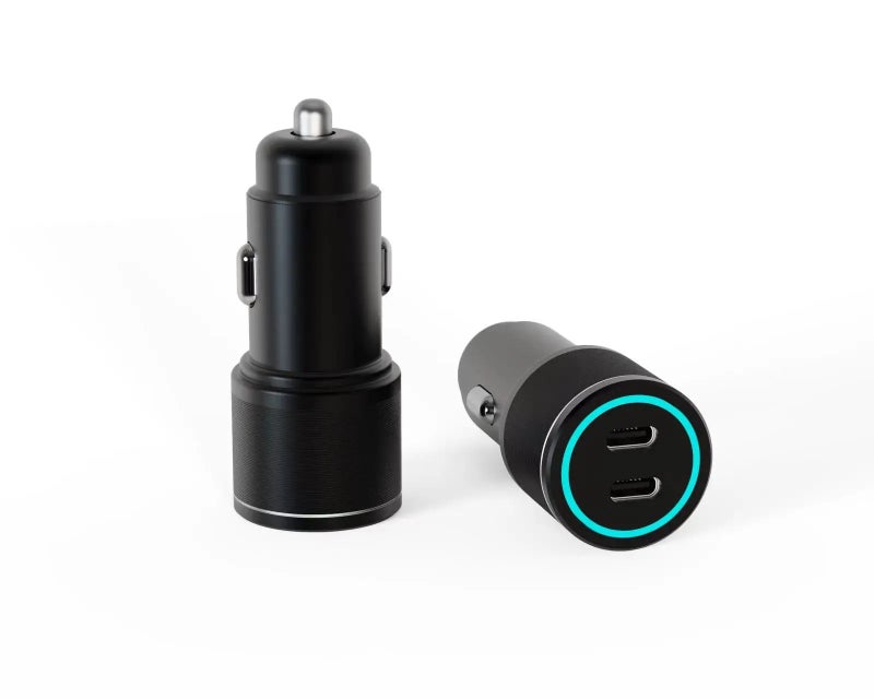 Bluejw 60W USB C Car Charger, Quick Charge 3.0 Dual PD Fast Charging Adapter, 5V/2A 9V/2A Phone Charger Compatible with iPhone, Automobile Chargers Cigarette Lighter - Image 4